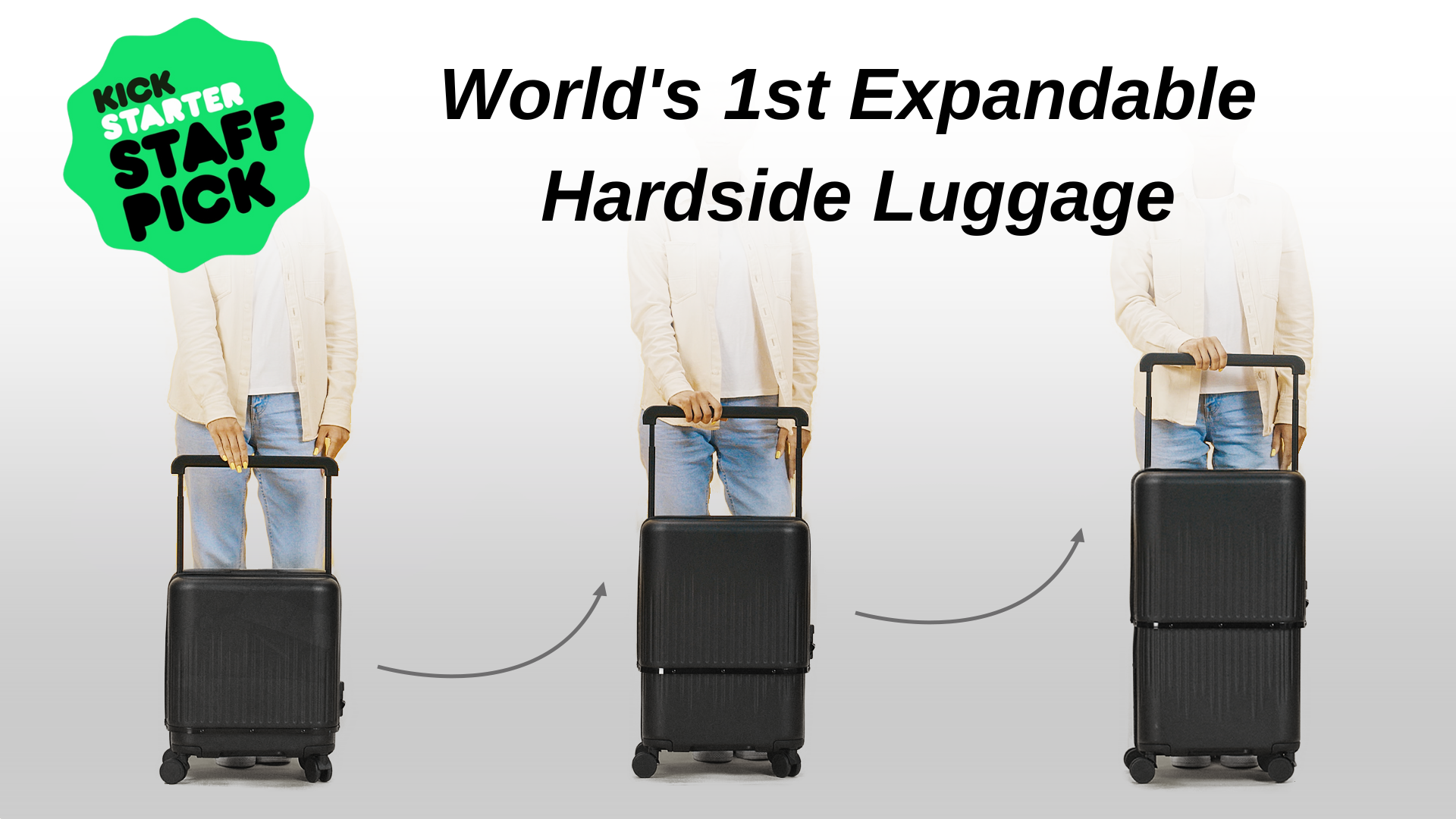 Load video: VELO Luggage: 3-in-1 Expandable Hardside Luggage